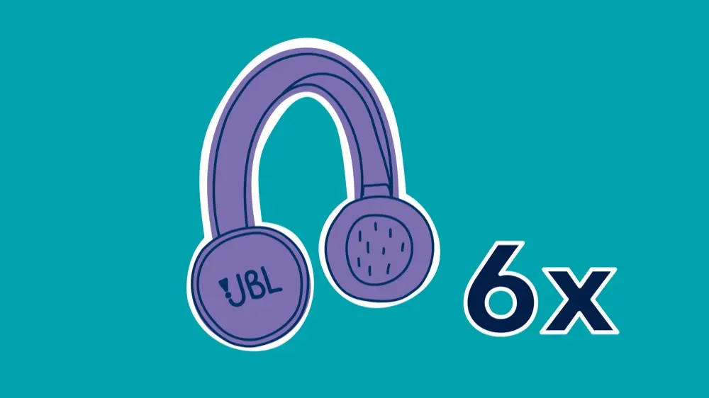 6 x JBL Tune 720 BT, Over-Ear Kopfhörer Bluetooth in Schwarz
